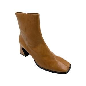 Intentionally Women's Blank Leather Ankle Boots Taffy Whiskey - Medium